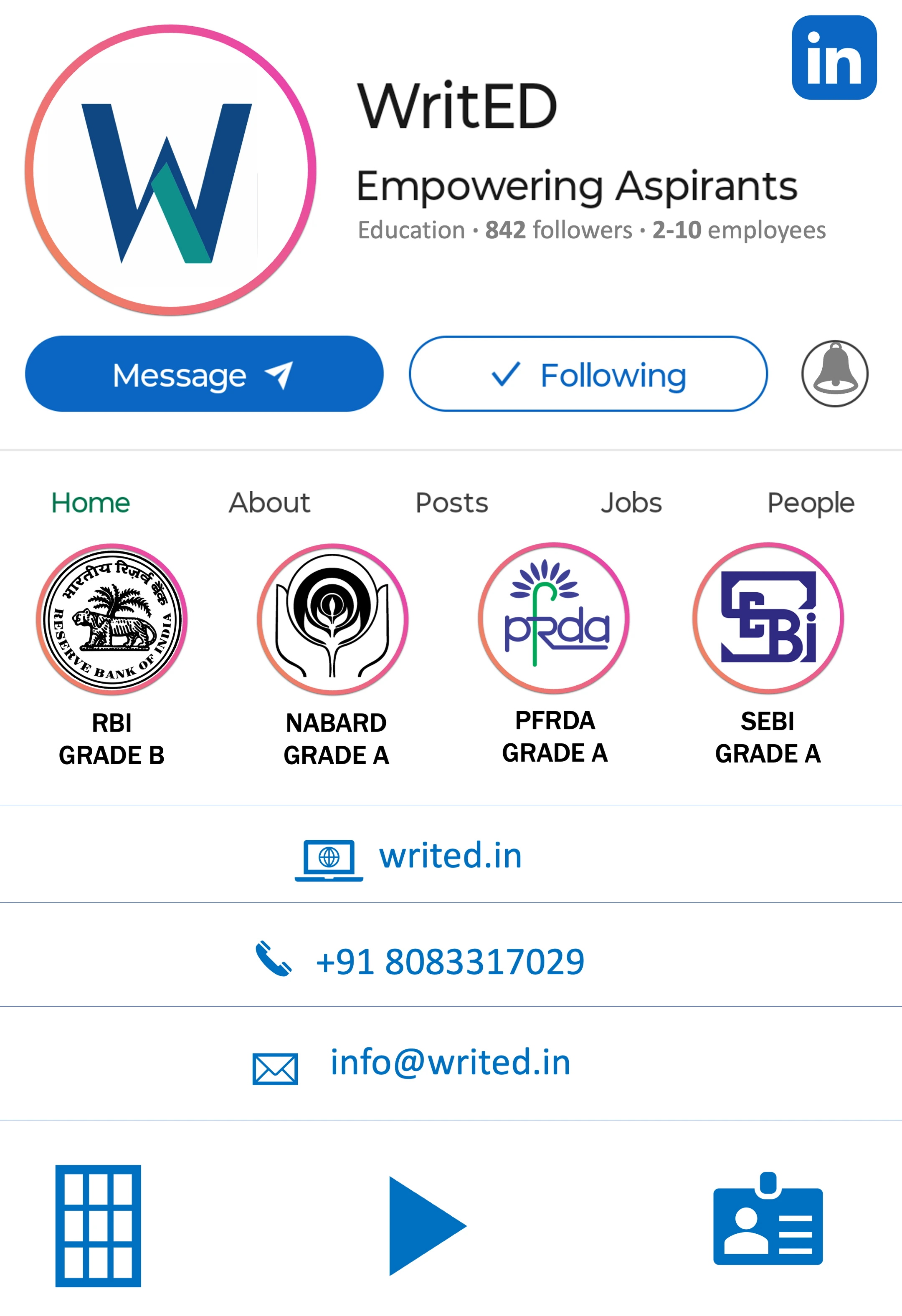 WritED on LinkedIn